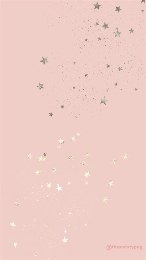 This dusty pink started out as a delicate wallpaper background which was often requested as a paint colour. Rosa Stern Tapete #iphonewallpaper iPhone Hintergrund ...