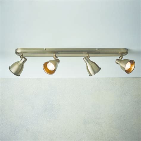 Adjustable directional spotlight mounted on a 68 straight bar. Country - 4 Bar Spotlight Ceiling Fitting - Antique Brass ...