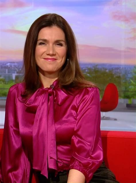 susanna reid has squezzed her tits in a tight pink satin blouse r uk tv milfs