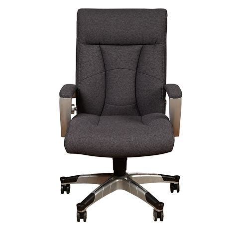 19 1/2w x 25 1/2h. Sealy Posturepedic Charcoal Cool Foam Office Chair - Pier1