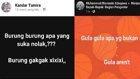 Kelewat Receh Tebak Tebakan Ini Bikin Mikir Sekaligus Ngakak