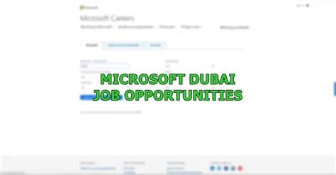 Microsoft Uae Jobs 2024 February Dubai Ofw