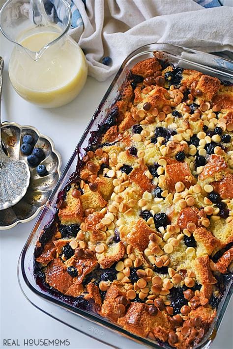 Blueberry Bread Pudding ⋆ Real Housemoms