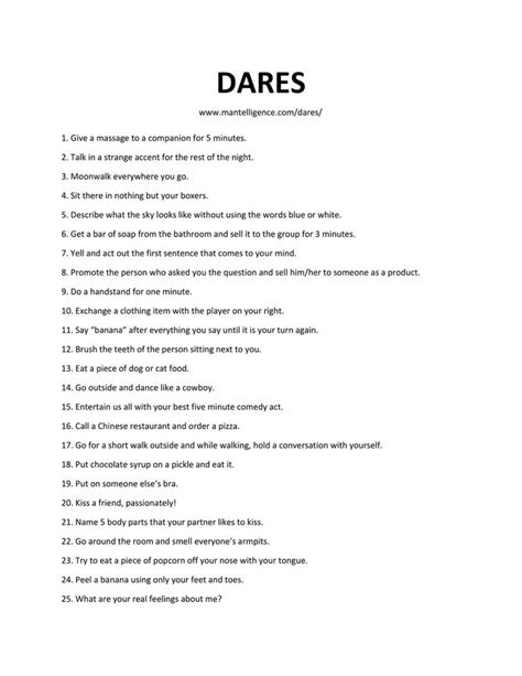 55 Really Good Dares You Can Do With Friends The Only List Youll Need Fun Dares Truth Or