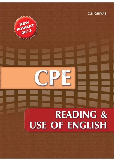 Cpe Reading And Use Of English By Cn Grivas Training Manual For