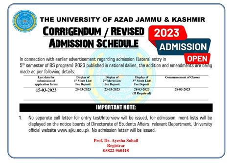 University Of Azad Jammu And Kashmir Ajku Muzaffarabad Admissions Fee