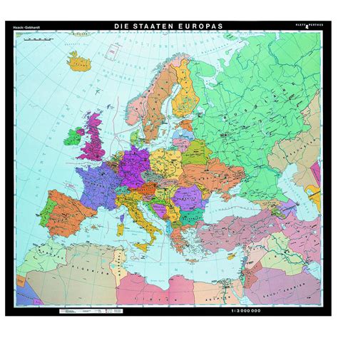 The Countries Of Europe In German The Map Shop