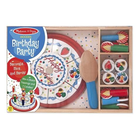 Melissa And Doug Birthday Party Wooden Play Food