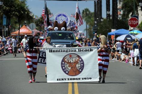 Huntington Beach 4th Of July Parade California Usa Editorial
