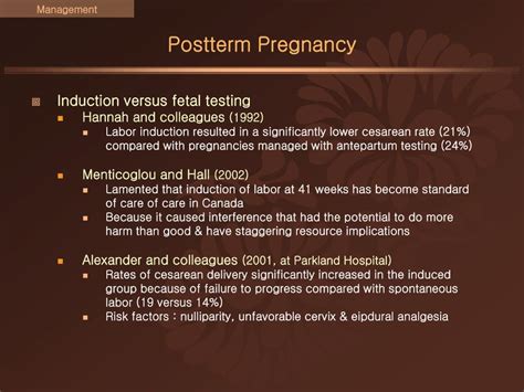 Ppt Chapter 37 Postterm Pregnancy Powerpoint Presentation Free