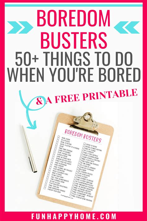 Read full profile this infographic from app company delvv explores why we may be becoming increasingly bored with social media. Boredom Busters Things To Do When You're Bored - Fun Happy ...