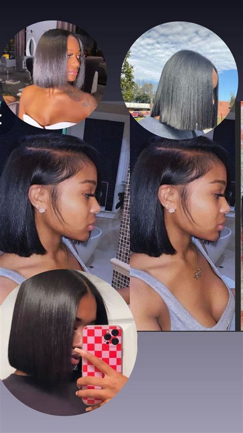 Pin By Tynisha Clarke On Short Hairstyle Natural Hair Bob Cut Flat Iron Hair Styles Silk