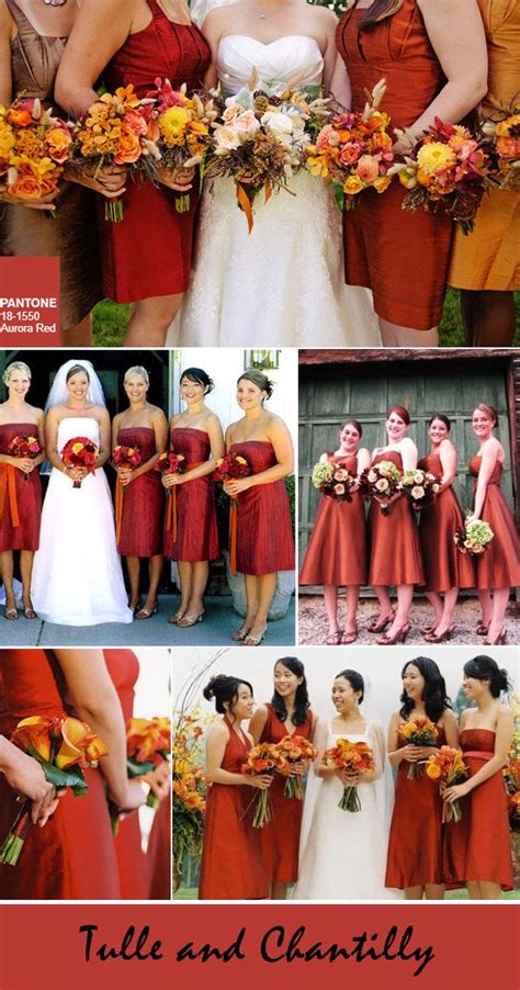 Top 10 Pantone Fall Wedding Colors For Bridesmaid Dresses 2016 Tulle