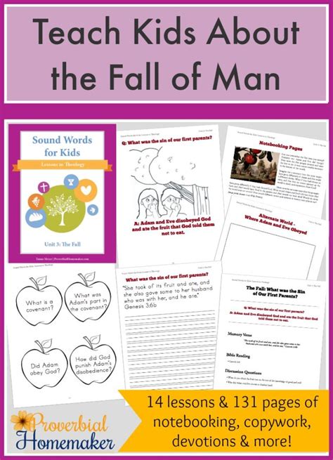 Teach Kids About The Fall Of Man Proverbial Homemaker