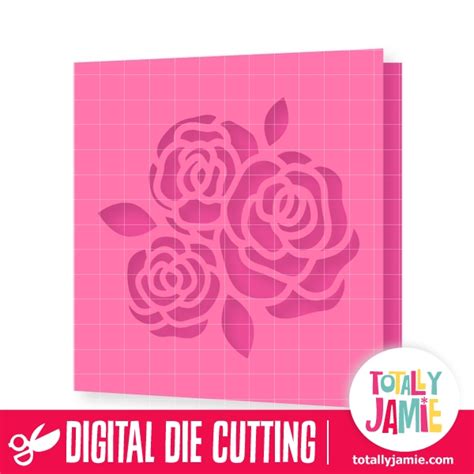 Roses Flowers Bunch Card Totallyjamie Svg Cut Files Graphic Sets