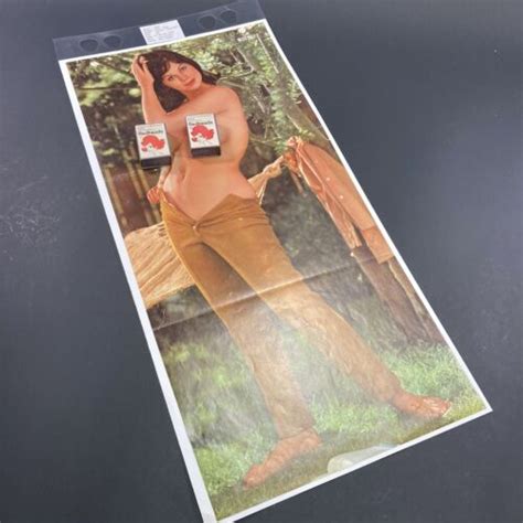 Vintage July Playboy Magazine Playmate Centrefold Poster Carrie Enwright Ebay
