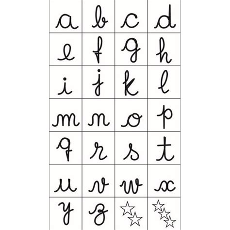 Carimbo Alfabeto Minúsculo Letras Cursivas 2022 Carlu R 10727 Em Mercado Livre