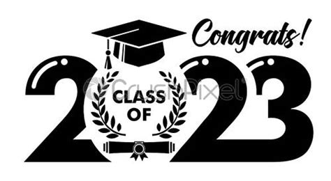 2023 Graduate Class Logo Stock Vector 5318556 Crushpixel