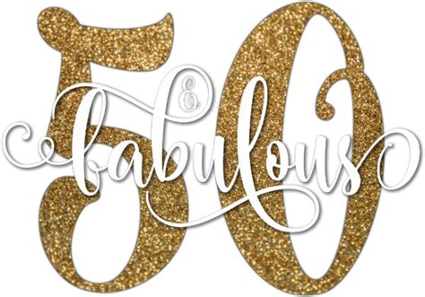 50 And Fabulous Faux Gold Glitter Birthday T Shirt 55th