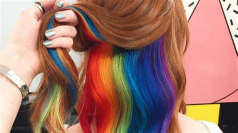 Hidden Rainbow Hair Streaks Do You Dare To