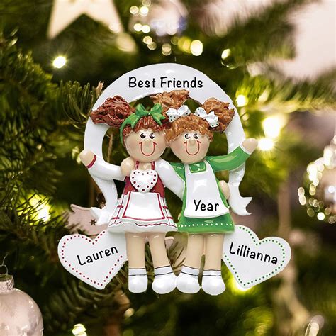 Girls Friend Ornament Sisters Ornaments Bff Sister Etsy
