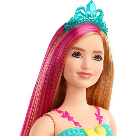 mattel barbie dreamtopia princess doll blonde with pink hairstreak curvy gjk12 gjk16 toys