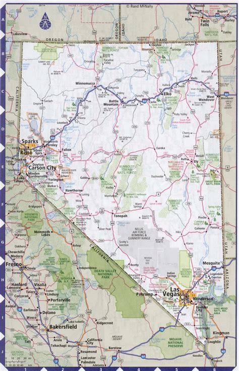 Map Of The State Of Nevada World Map