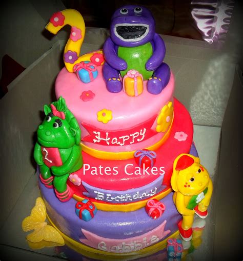 Pin By Pates Cakes On My Cakes Barney Party Barney Cake Birthday