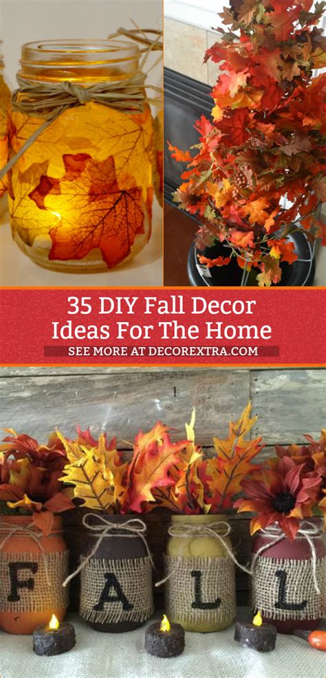 35 Diy Fall Decor Crafts Fall Decorating Projects
