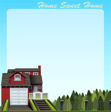 Border Design With Home Sweet Home 302511 Vector Art At Vecteezy