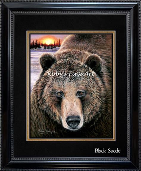 Pastel Grizzly Bear Painting By Roby Baer