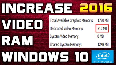 Looking to install memory in a laptop instead? How To Increase Your Dedicated Video Ram Memory On Your ...