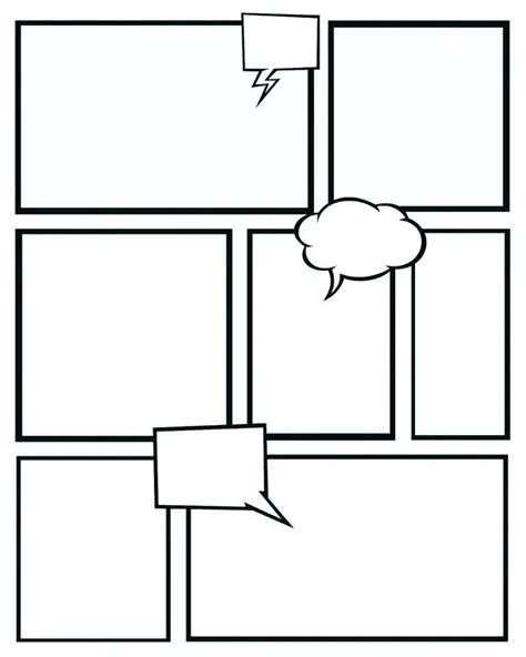 Comic Strip Template Free Printable Lesmyl Scuisine