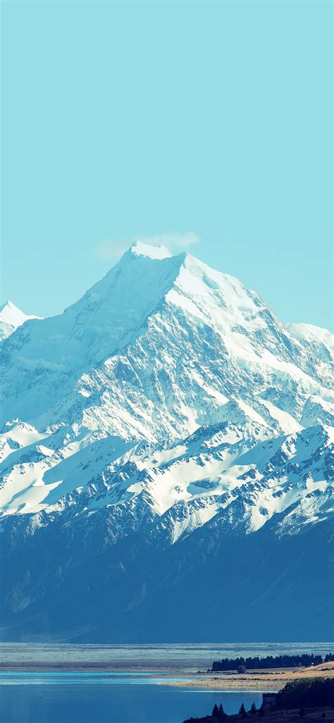 Apple Iphone Wallpaper Mm62 Mountain Snow Lake Blue
