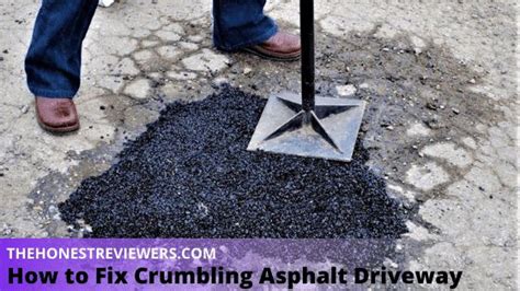 Rainwater converges in low spots to weaken the asphalt's structure. How to Fix Crumbling Asphalt Driveway: The Definitive ...