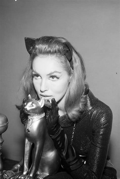 the black bat and the purple cat lostpolaroids julie newmar in costume as catwoman