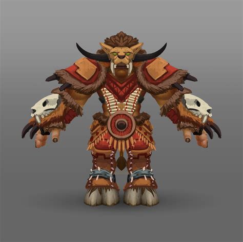 Arthur Lorenz World Of Warcraft Racial Class Armor Design Tauren