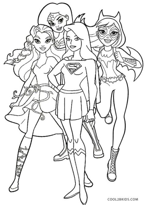 Get This Superhero Coloring Pages For Toddlers Dc Superhero Girls