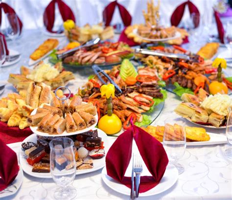 Catering Banquet Table Stock Image Image Of Restaurant 77788149