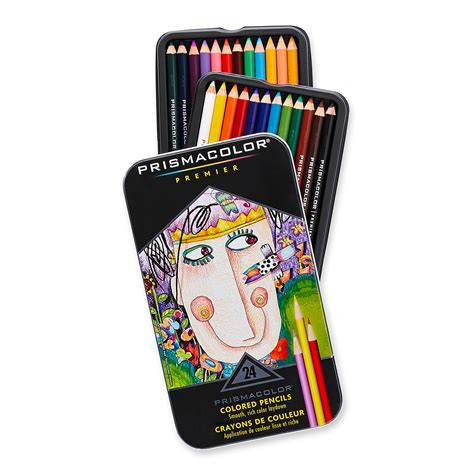 Prismacolor Premier Soft Core Colored Pencil Set Of 24 Assorted Colors