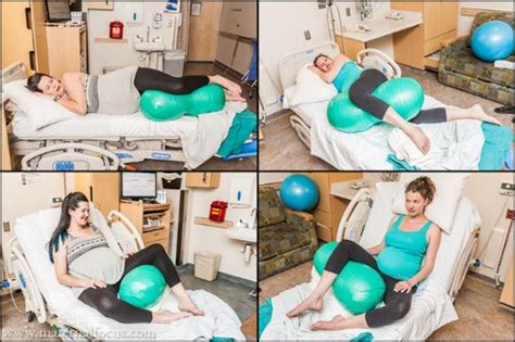 Embrace Midwifery Care And Birth Center Using A Peanut Ball In Labor