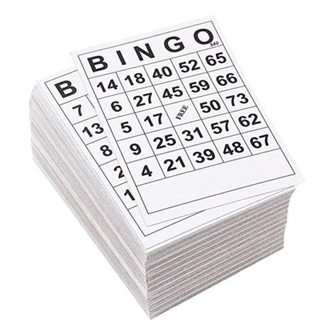 60pcs Bingo Game Cards Single 60