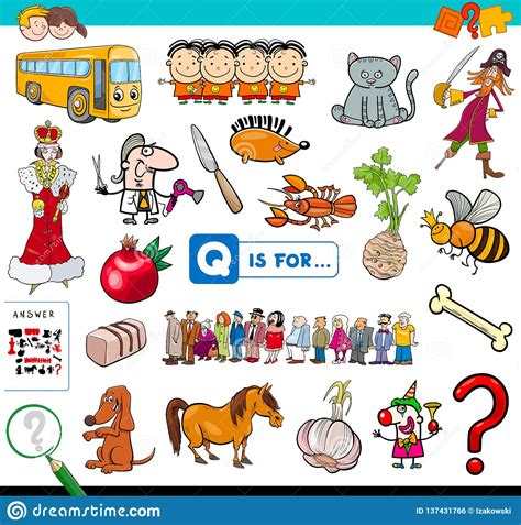 You start with six ingredients that you can use for basic potions. Q Is For Educational Game For Children Stock Vector ...