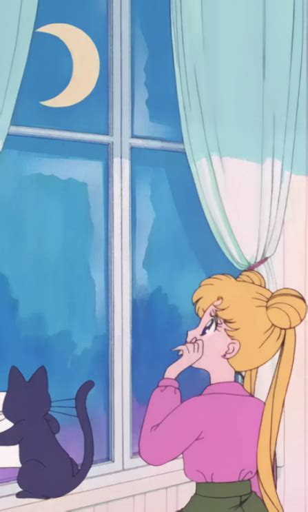 Screencap Aesthetic — Sailor Moon Episode 4 Aesthetic Part 1 Part 2 Sailor Moon Luna