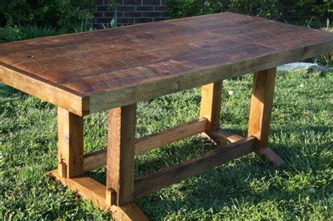 Your Custom Made Rustic Reclaimed Barn Wood Double Tressel Farmhouse