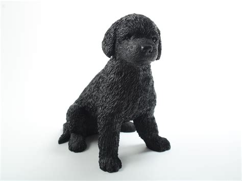 Lot Black Poodle Puppy Dog Realistic Figurine For Animal Lover