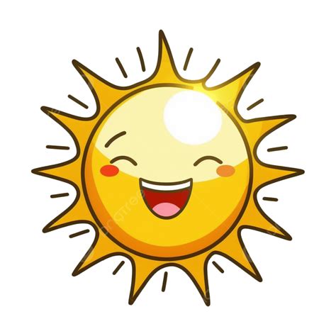 Happy Sun Face Sun Happy Smiley Png Transparent Clipart Image And