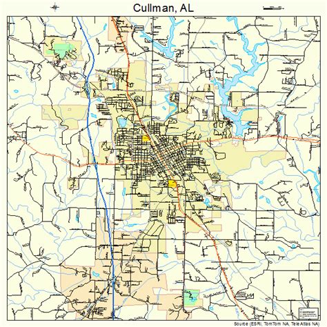 Get cullman business addresses, phone numbers, driving directions, maps, reviews and more. Cullman Alabama Street Map 0118976