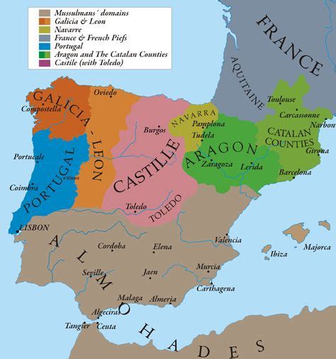Los Reinos Españoles De Castilla León Galicia Y Aragón Spain
