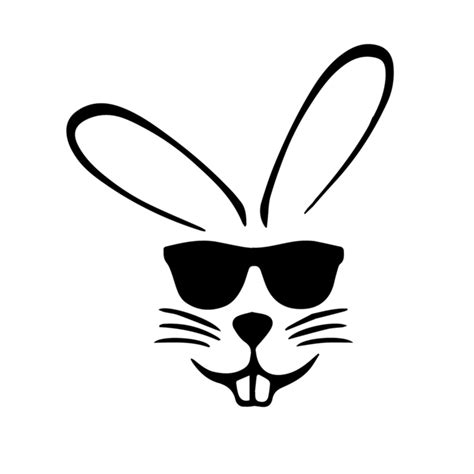 Download easter bunny svg cricut silhouette, cut file (1258914) today! Easter bunny with sunglasses svg, easter shirt Svg, Bunny ...